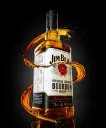 Jim Beam whiskey bottle splash compositing - Markus Pettersson.webp