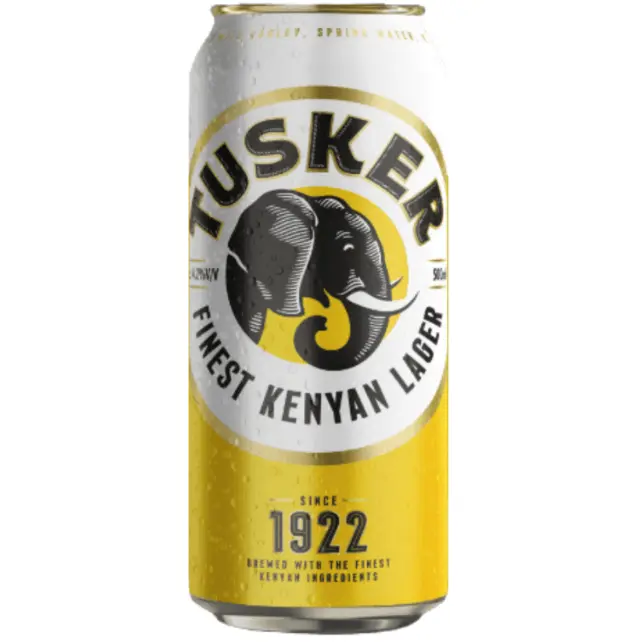 Beer Can Tusker Lager 500ml